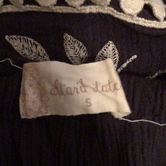 Altar’d State grey strapless embroidered romper - Picture 4 of 4